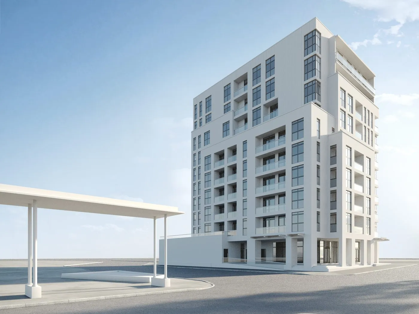 Rendering of the Bayfront West Harbour building